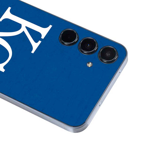 MLB Kansas City Royals - Solid Distressed Galaxy A55 5G Skin